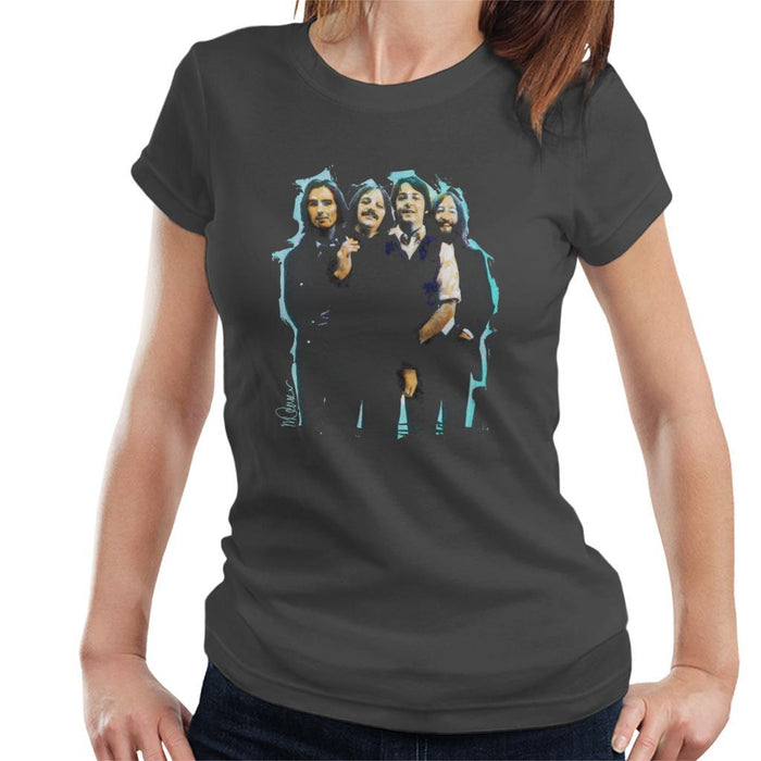 Sidney Maurer Original Portrait Of The Beatles Long Hair Womens T-Shirt - Womens T-Shirt