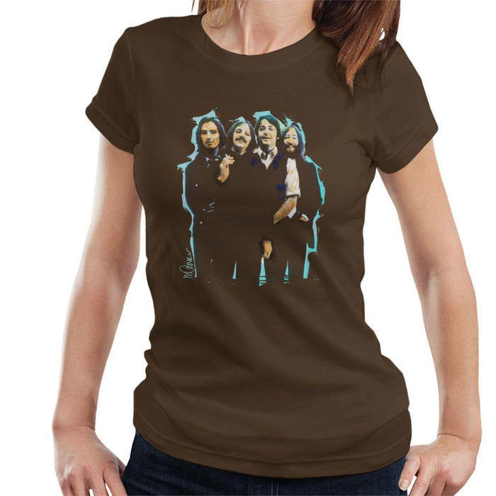 Sidney Maurer Original Portrait Of The Beatles Long Hair Womens T-Shirt - Womens T-Shirt