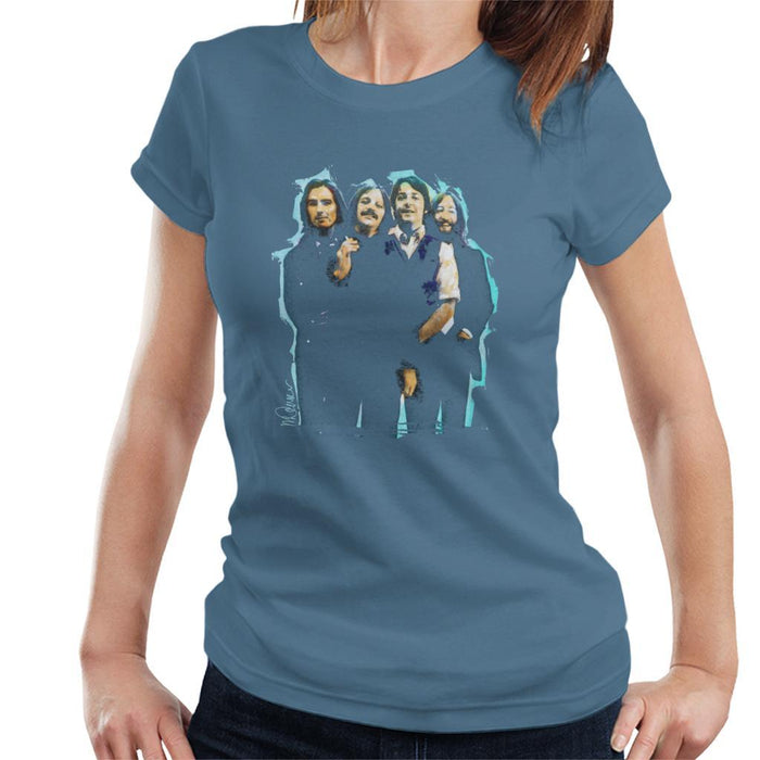Sidney Maurer Original Portrait Of The Beatles Long Hair Womens T-Shirt - Womens T-Shirt