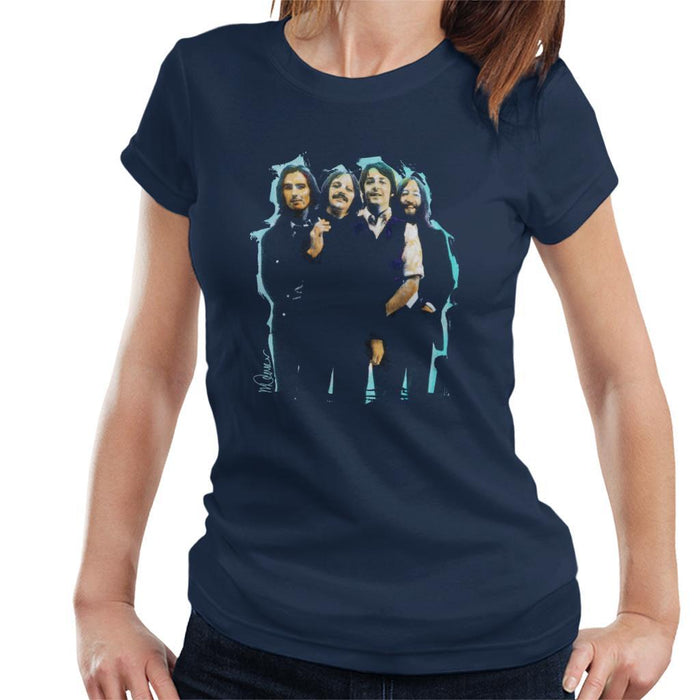 Sidney Maurer Original Portrait Of The Beatles Long Hair Womens T-Shirt - Womens T-Shirt