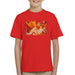 Sidney Maurer Original Portrait Of Bruce Lee Flames Enter The Dragon Kids T-Shirt - Kids Boys T-Shirt