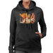 Sidney Maurer Original Portrait Of Bruce Lee Flames Enter The Dragon Womens Hooded Sweatshirt - Womens Hooded Sweatshirt
