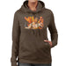 Sidney Maurer Original Portrait Of Bruce Lee Flames Enter The Dragon Womens Hooded Sweatshirt - Womens Hooded Sweatshirt