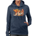 Sidney Maurer Original Portrait Of Bruce Lee Flames Enter The Dragon Womens Hooded Sweatshirt - Womens Hooded Sweatshirt