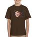 Sidney Maurer Original Portrait Of Bruno Mars Hat Kids T-Shirt - X-Small (3-4 yrs) / Chocolate - Kids Boys T-Shirt