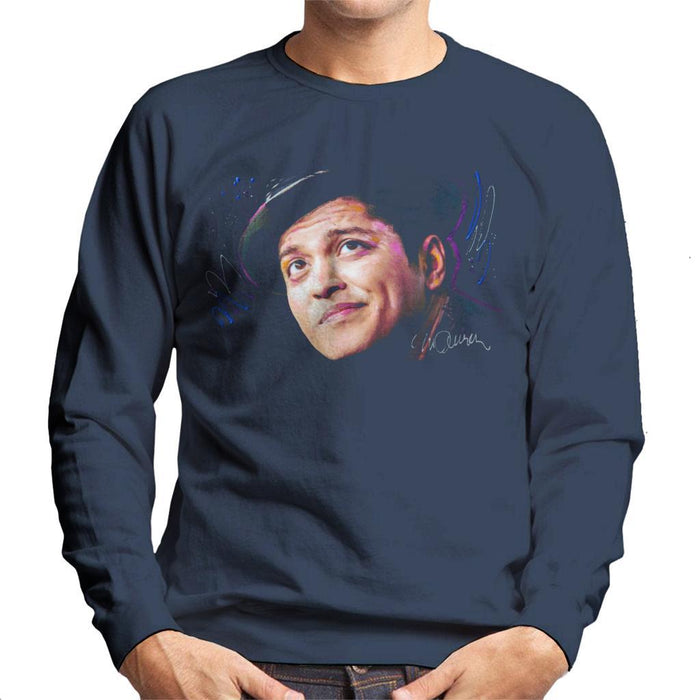 Sidney Maurer Original Portrait Of Bruno Mars Hat Mens Sweatshirt - Mens Sweatshirt