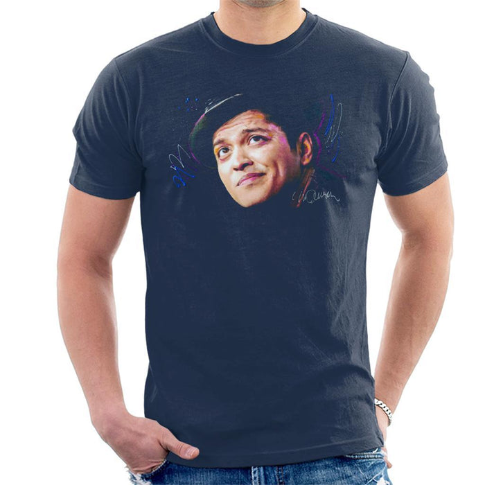 Sidney Maurer Original Portrait Of Bruno Mars Hat Mens T-Shirt - Mens T-Shirt