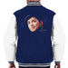 Sidney Maurer Original Portrait Of Bruno Mars Hat Mens Varsity Jacket - Small / Navy/White - Mens Varsity Jacket
