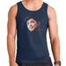 Sidney Maurer Original Portrait Of Bruno Mars Hat Mens Vest - Small / Navy Blue - Mens Vest