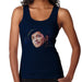 Sidney Maurer Original Portrait Of Bruno Mars Hat Womens Vest - Small / Navy Blue - Womens Vest
