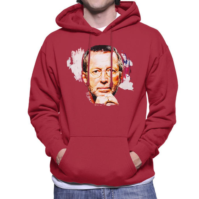 Sidney Maurer Original Portrait Of Eric Clapton Mens Hooded Sweatshirt - Mens Hooded Sweatshirt