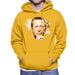Sidney Maurer Original Portrait Of Eric Clapton Mens Hooded Sweatshirt - Small / Gold - Mens Hooded Sweatshirt