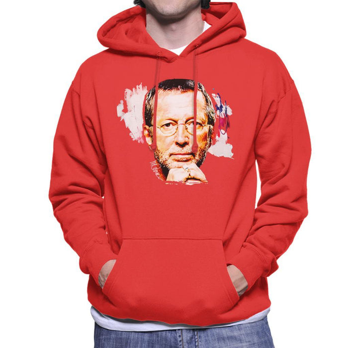 Sidney Maurer Original Portrait Of Eric Clapton Mens Hooded Sweatshirt - Mens Hooded Sweatshirt