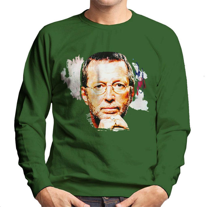 Sidney Maurer Original Portrait Of Eric Clapton Mens Sweatshirt - Mens Sweatshirt