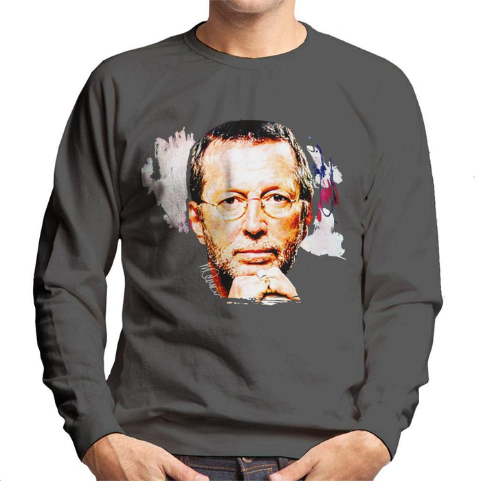 Sidney Maurer Original Portrait Of Eric Clapton Mens Sweatshirt - Mens Sweatshirt