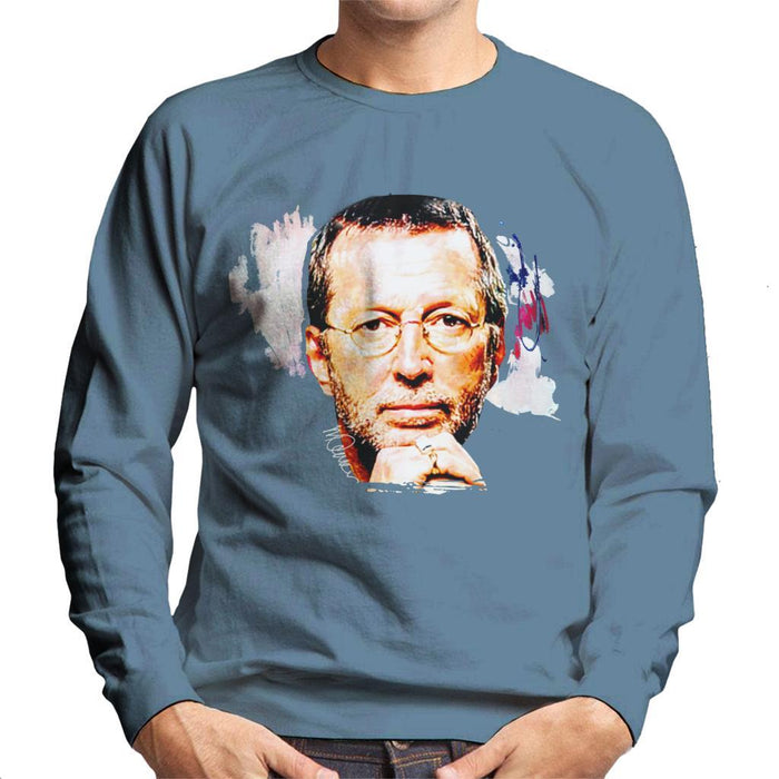 Sidney Maurer Original Portrait Of Eric Clapton Mens Sweatshirt - Mens Sweatshirt