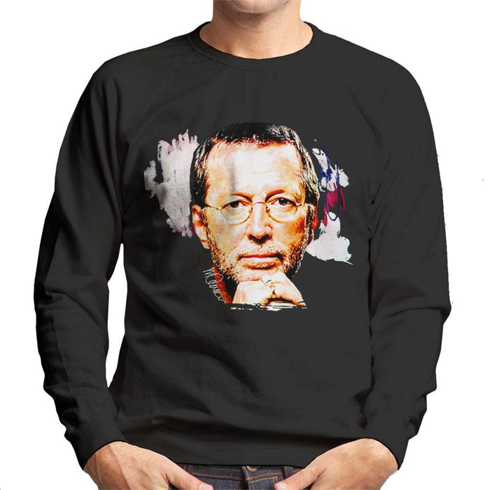 Sidney Maurer Original Portrait Of Eric Clapton Mens Sweatshirt - Mens Sweatshirt