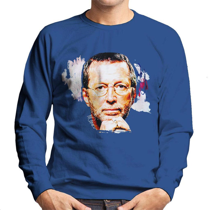 Sidney Maurer Original Portrait Of Eric Clapton Mens Sweatshirt - Mens Sweatshirt