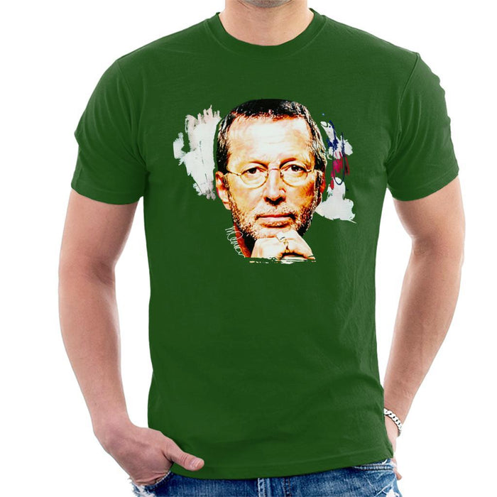 Sidney Maurer Original Portrait Of Eric Clapton Mens T-Shirt - Mens T-Shirt