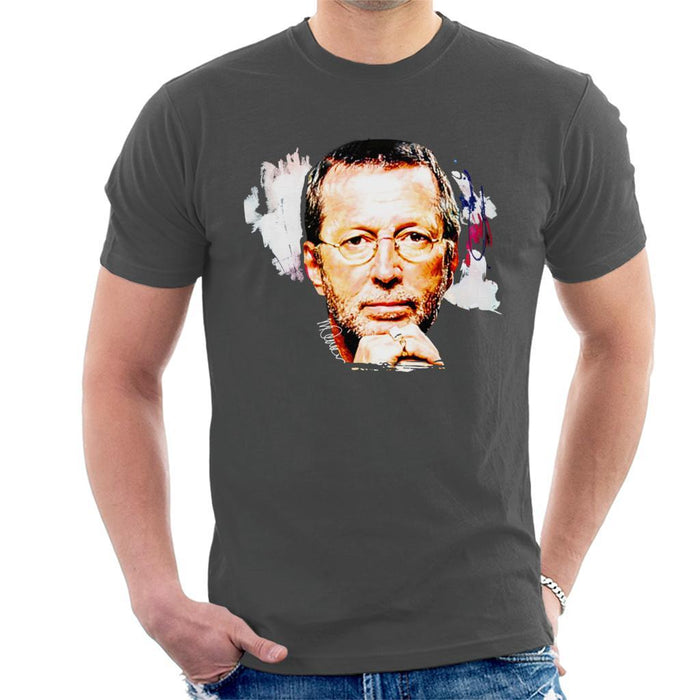 Sidney Maurer Original Portrait Of Eric Clapton Mens T-Shirt - Mens T-Shirt