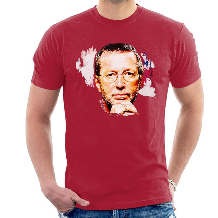 Sidney Maurer Original Portrait Of Eric Clapton Mens T-Shirt - Mens T-Shirt