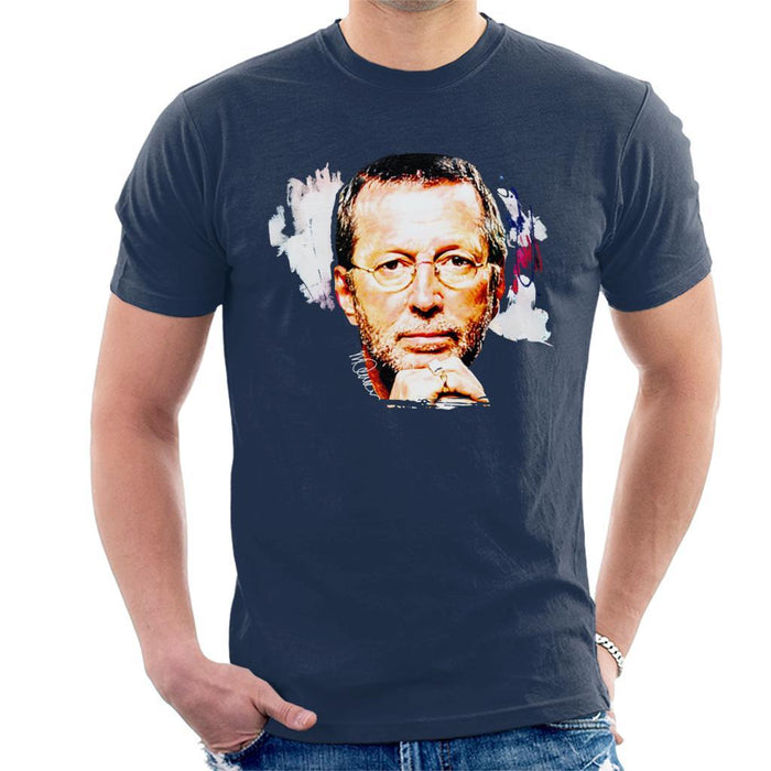 Sidney Maurer Original Portrait Of Eric Clapton Mens T-Shirt - Mens T-Shirt