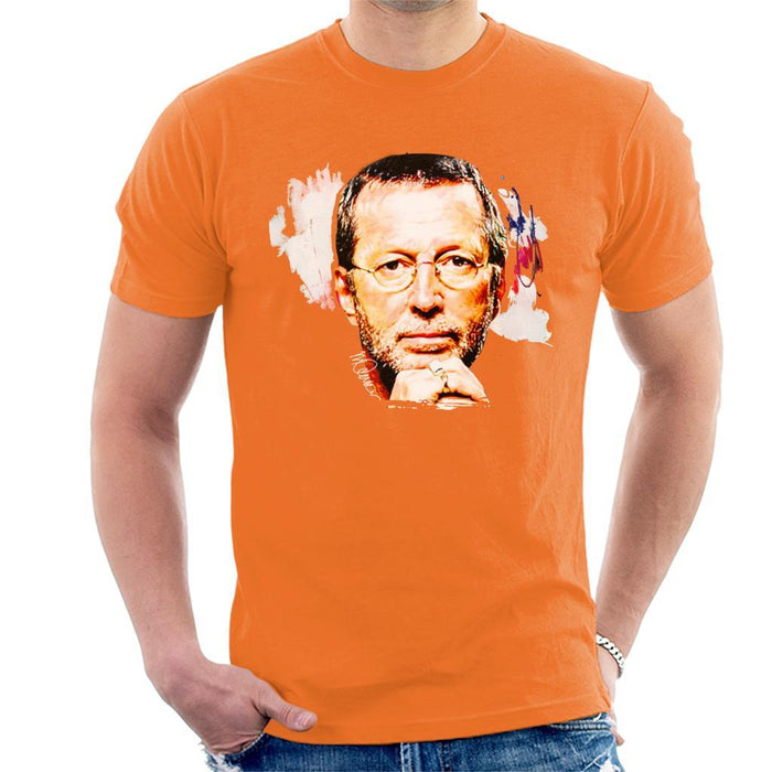 Sidney Maurer Original Portrait Of Eric Clapton Mens T-Shirt - Mens T-Shirt