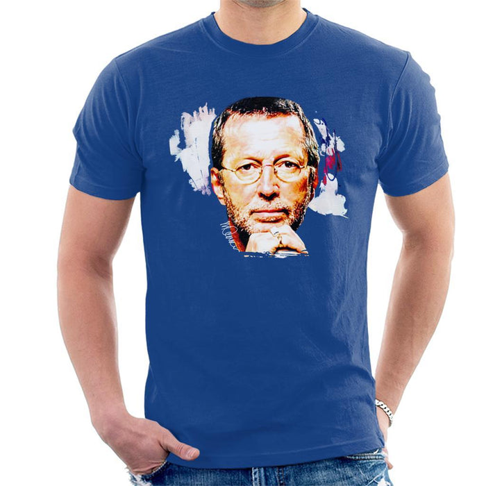 Sidney Maurer Original Portrait Of Eric Clapton Mens T-Shirt - Mens T-Shirt