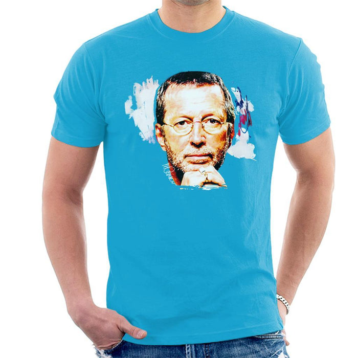 Sidney Maurer Original Portrait Of Eric Clapton Mens T-Shirt - Mens T-Shirt