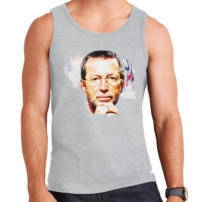 Sidney Maurer Original Portrait Of Eric Clapton Mens Vest - Mens Vest