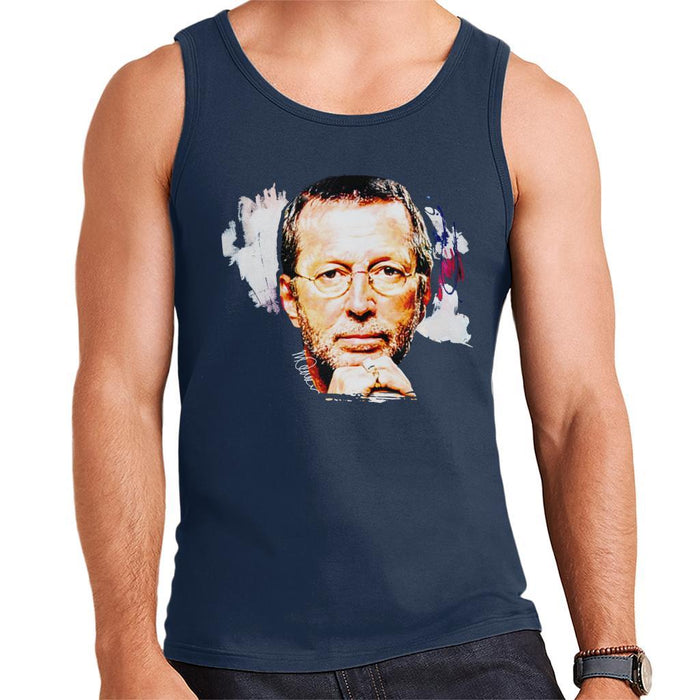 Sidney Maurer Original Portrait Of Eric Clapton Mens Vest - Mens Vest