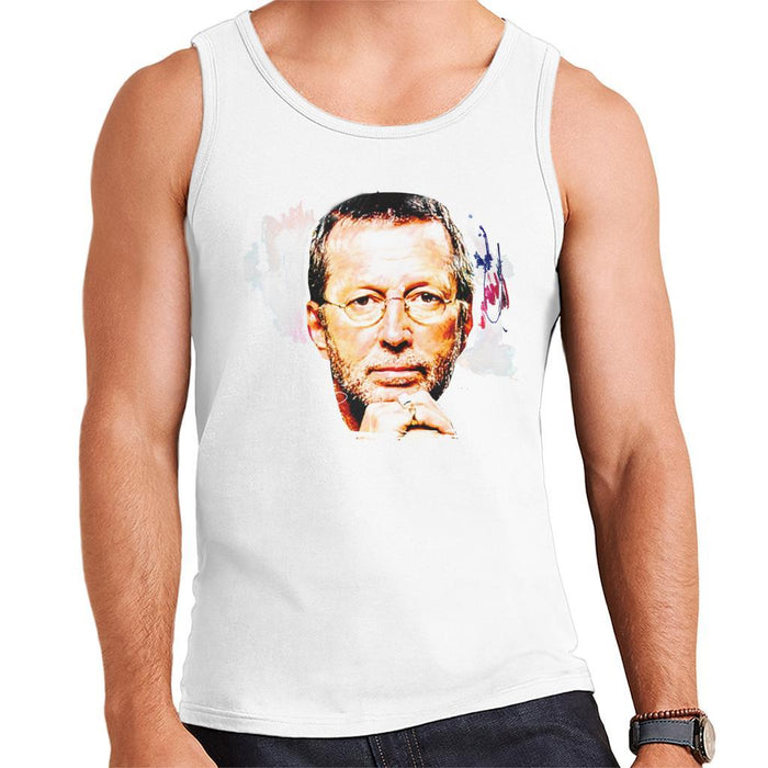Sidney Maurer Original Portrait Of Eric Clapton Mens Vest - Mens Vest