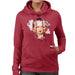 Sidney Maurer Original Portrait Of Eric Clapton Womens Hooded Sweatshirt - Womens Hooded Sweatshirt