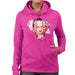 Sidney Maurer Original Portrait Of Eric Clapton Womens Hooded Sweatshirt - Womens Hooded Sweatshirt