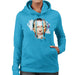 Sidney Maurer Original Portrait Of Eric Clapton Womens Hooded Sweatshirt - Womens Hooded Sweatshirt
