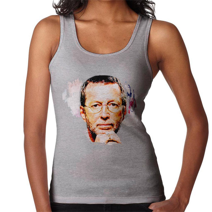 Sidney Maurer Original Portrait Of Eric Clapton Womens Vest - Womens Vest