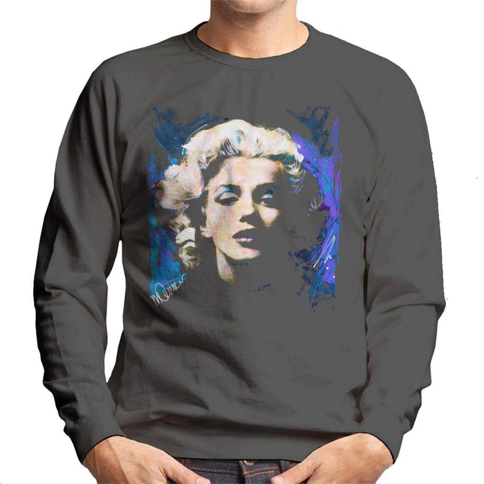 Sidney Maurer Original Portrait Of Marilyn Monroe Short Curls Mens Sweatshirt - Mens Sweatshirt