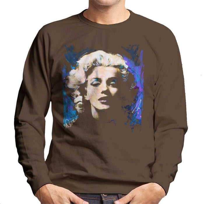 Sidney Maurer Original Portrait Of Marilyn Monroe Short Curls Mens Sweatshirt - Mens Sweatshirt