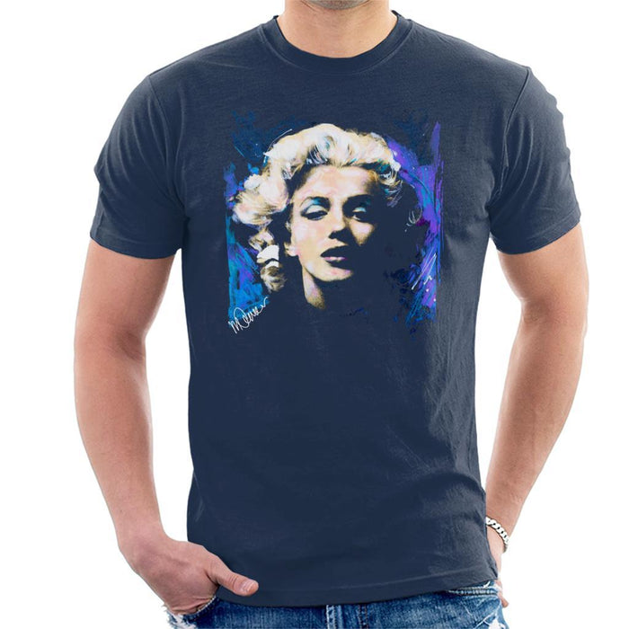 Sidney Maurer Original Portrait Of Marilyn Monroe Short Curls Mens T-Shirt - Mens T-Shirt