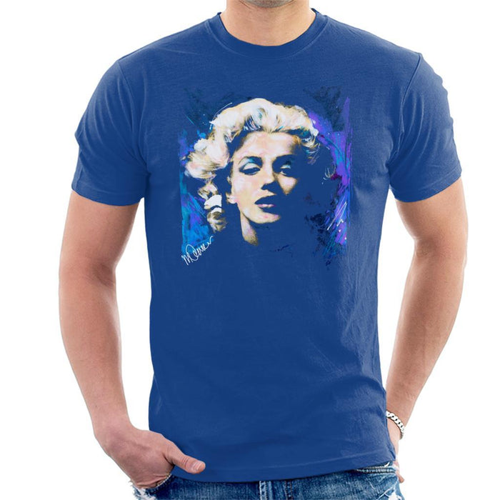 Sidney Maurer Original Portrait Of Marilyn Monroe Short Curls Mens T-Shirt - Mens T-Shirt