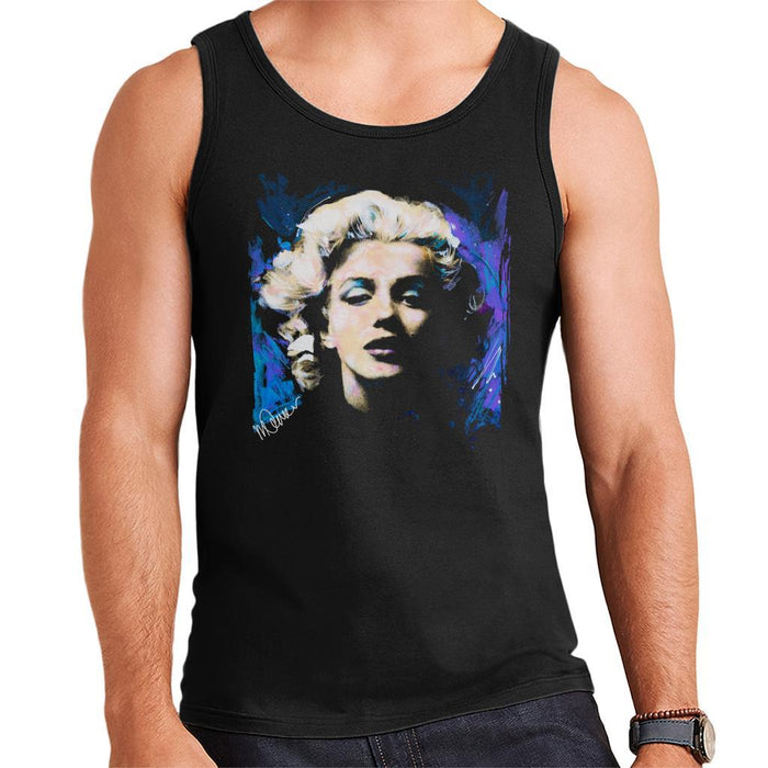 Sidney Maurer Original Portrait Of Marilyn Monroe Short Curls Mens Vest - Mens Vest