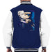 Sidney Maurer Original Portrait Of Marilyn Monroe Pose Mens Varsity Jacket - Small / Navy/White - Mens Varsity Jacket