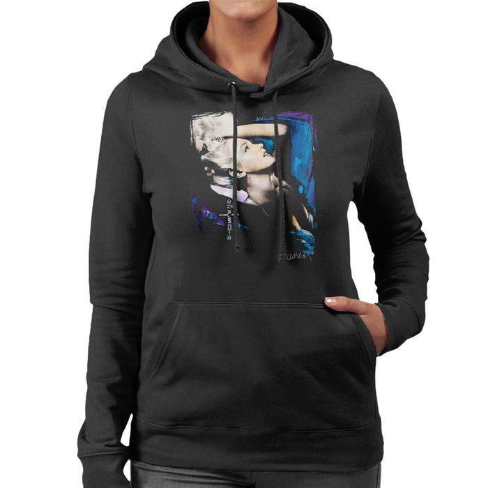 Sidney Maurer Original Portrait Of Marilyn Monroe Pose Womens Hooded Sweatshirt - Womens Hooded Sweatshirt