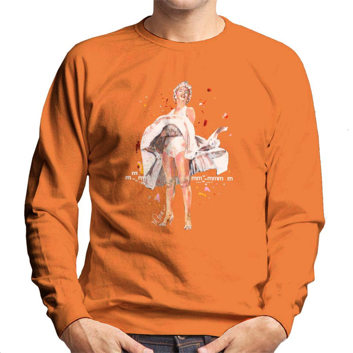 Sidney Maurer Original Portrait Of Marilyn Monroe Skirt Blowing Men's Sweatshirt