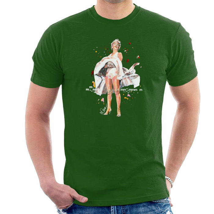 Sidney Maurer Original Portrait Of Marilyn Monroe Skirt Blowing Men's T-Shirt