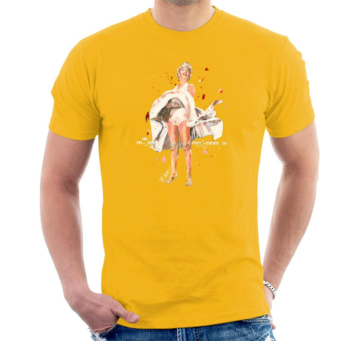 Sidney Maurer Original Portrait Of Marilyn Monroe Skirt Blowing Men's T-Shirt