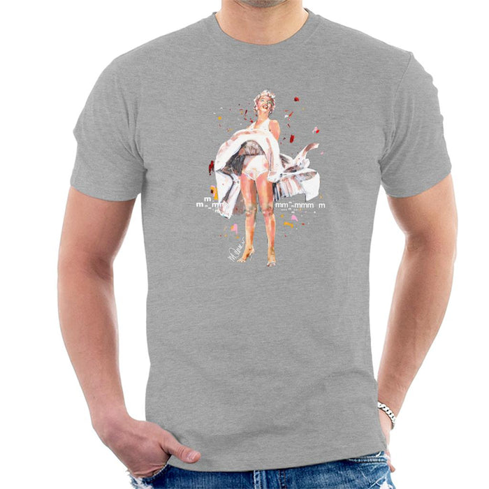Sidney Maurer Original Portrait Of Marilyn Monroe Skirt Blowing Men's T-Shirt