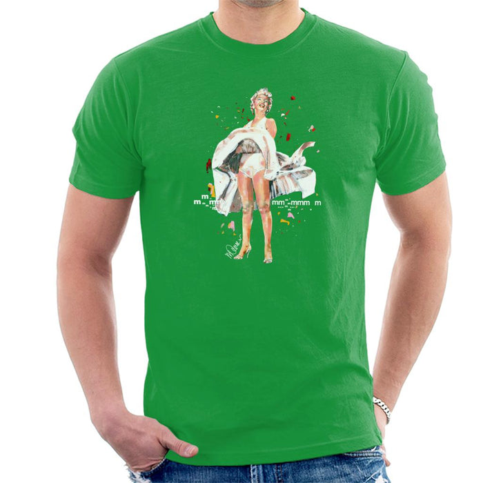Sidney Maurer Original Portrait Of Marilyn Monroe Skirt Blowing Men's T-Shirt