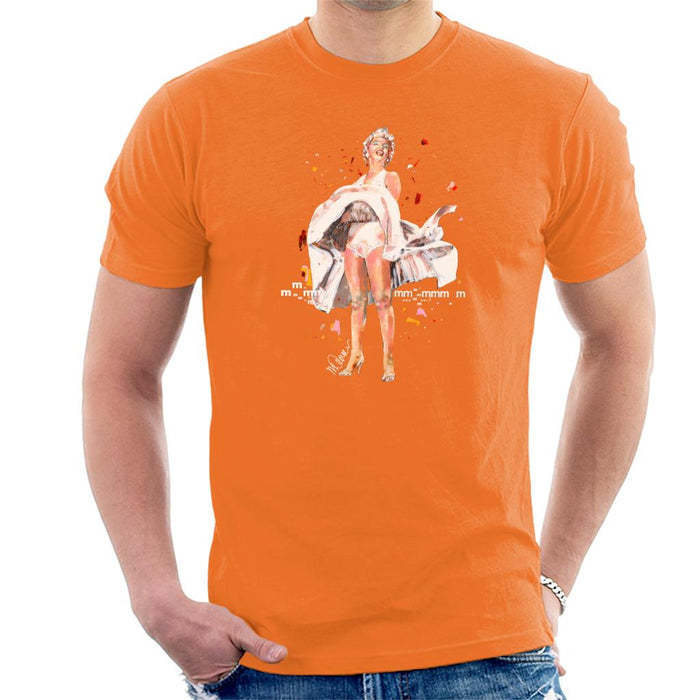 Sidney Maurer Original Portrait Of Marilyn Monroe Skirt Blowing Men's T-Shirt