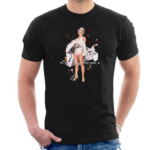 Sidney Maurer Original Portrait Of Marilyn Monroe Skirt Blowing Men's T-Shirt